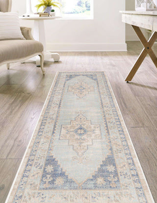 Unique Loom Whitney T-WHIT2 Sky Blue Area Rug