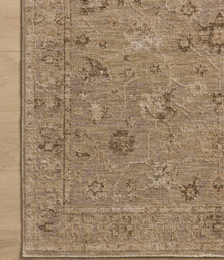 Loloi Willa WIA-02 Taupe / Natural Area Rug Corner Image