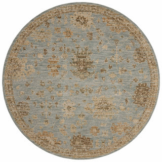 Loloi Willa WIA-03 Sky / Natural Area Rug Round Image