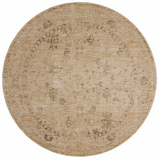 Loloi Willa WIA-08 Wheat / Natural Area Rug Round Image