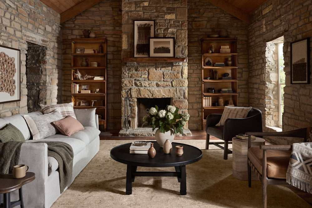 Loloi Willa WIA-08 Wheat / Natural Area Rug Lifestyle Image Feature