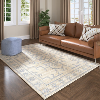 LR Home Willow 82570 Blue/ Natural Area Rug Lifestyle Image