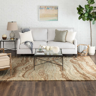 Karastan Pelican Bay By Salt Life Winward Neutral Area Rug Lifestyle Image Feature