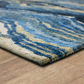 Karastan Pelican Bay By Salt Life Winward Ocean Area Rug Angle Image Feature