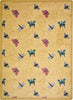 Joy Carpets Kaleidoscope Wing Dings Gold Area Rug