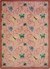 Joy Carpets Kaleidoscope Wing Dings Rose Area Rug