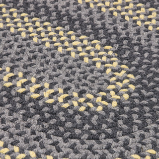 Colonial Mills Walden WN33 Charcoal/Yellow Area Rug Closeup Image