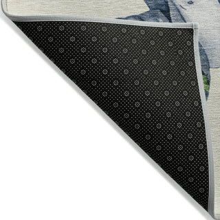 Dalyn Wonderland WN34 Ivory Machine Washable Area Rug Backing Image