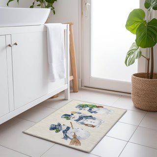 Dalyn Wonderland WN34 Ivory Machine Washable Area Rug Scatter Lifestyle Image Feature