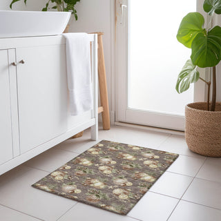 Dalyn Wonderland WN36 Taupe Machine Washable Area Rug Scatter Lifestyle Image Feature