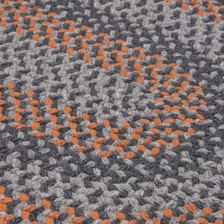 Colonial Mills Walden WN43 Charcoal/Orange Area Rug Closeup Image