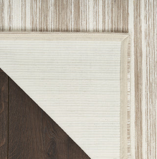Nourison Lake WNC01 Taupe Ivory Area Rug by Nicole Curtis Corner Image