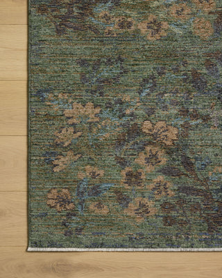 Loloi Winchester WNC-05 Seafoam Green / Teal Area Rug Corner Image