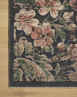 Loloi Winchester WNC-07 Midnight / Blush Area Rug Corner Image