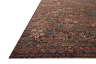 Loloi Winchester WNC-08 Ruby / Mushroom Area Rug Corner Image