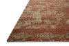 Loloi Winchester WNC-09 Brick / Beige Area Rug Corner Image