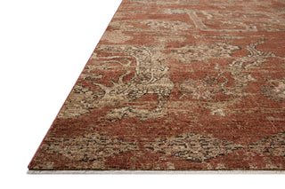 Loloi Winchester WNC-09 Brick / Beige Area Rug Corner Image
