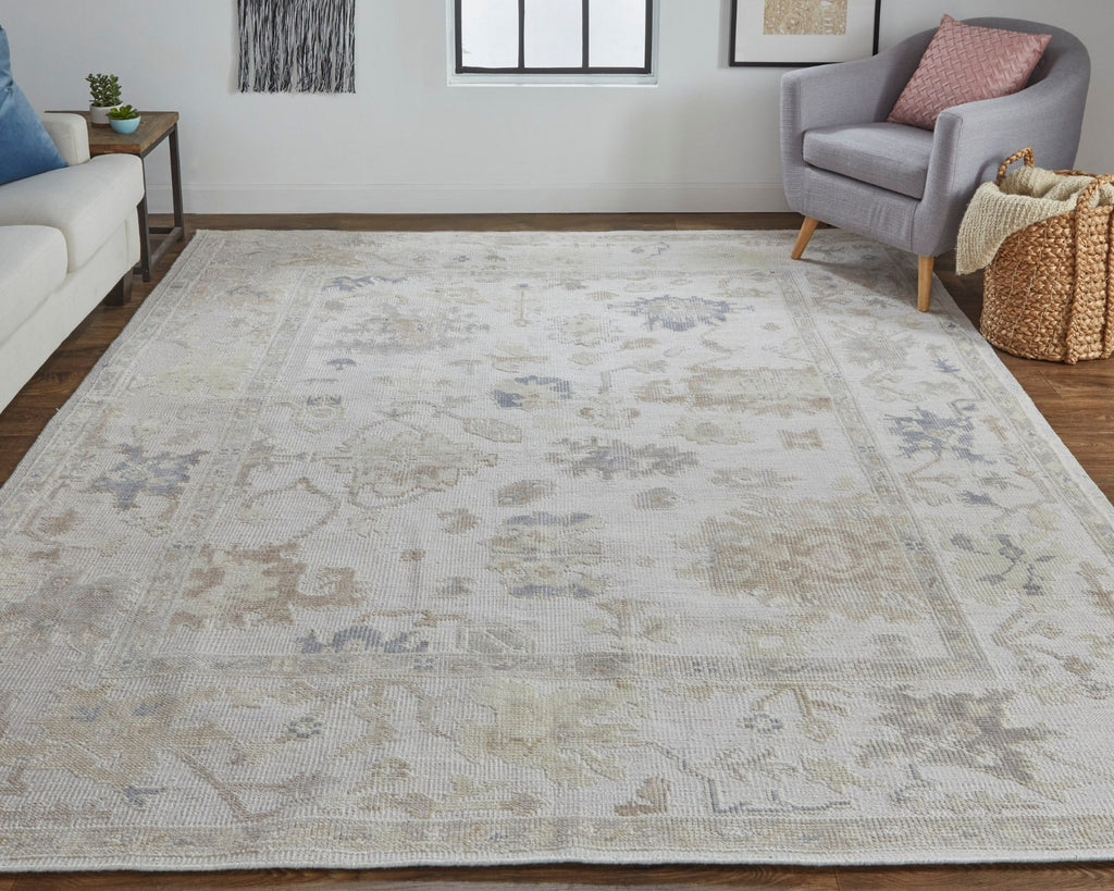 Feizy Wendover 6864F Silver Area Rug Lifestyle Image Feature