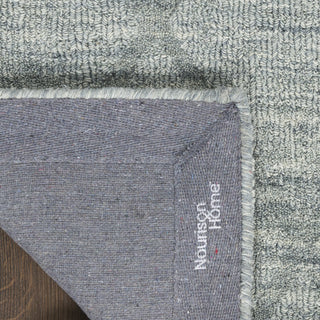 Nourison Wool Haven WOH01 Blue Area Rug Corner Image