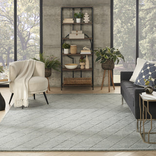 Nourison Wool Haven WOH01 Blue Area Rug Swatch Image