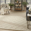 Nourison Wool Haven WOH01 Beige Area Rug Corner Image
