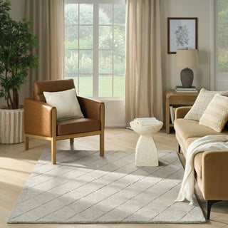 Nourison Wool Haven WOH01 Grey Area Rug Room Image Feature