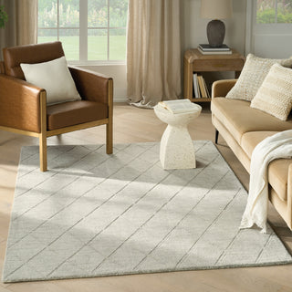 Nourison Wool Haven WOH01 Grey Area Rug Corner Image