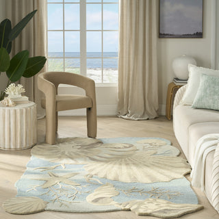 Nourison Waterside WRS01 Blue Area Rug Swatch Image