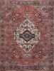 Nourison Brilliance Machine Washable WSB03 Rust Multicolor Area Rug Main Image
