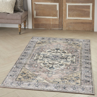 Nourison Brilliance Machine Washable WSB03 Blush Area Rug by Home Corner Image