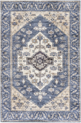 Nourison Brilliance Machine Washable WSB03 Denim Area Rug by Home Main Image