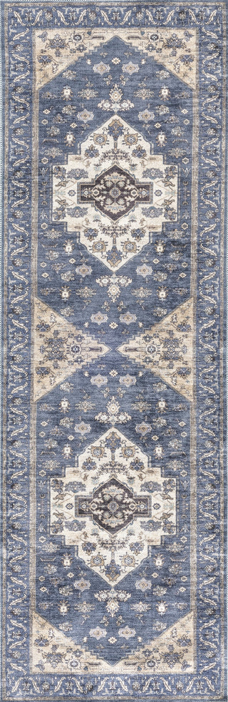 Nourison Brilliance Machine Washable WSB03 Denim Area Rug by Home Main Image