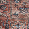 Nourison Brilliance Machine Washable WSB03 Rust Multicolor Area Rug Swatch Image