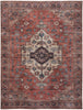 Nourison Brilliance Machine Washable WSB03 Rust Multicolor Area Rug Main Image
