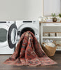 Nourison Brilliance Machine Washable WSB03 Rust Multicolor Area Rug Room Image Feature
