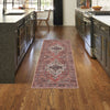 Nourison Brilliance Machine Washable WSB03 Rust Multicolor Area Rug Corner Image