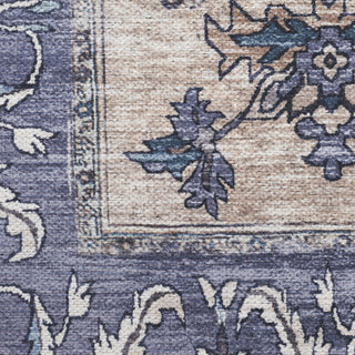 Nourison Brilliance Machine Washable WSB03 Teal Blue Area Rug by Home Swatch Image