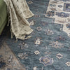 Nourison Brilliance Machine Washable WSB03 Teal Blue Area Rug by Home Corner Image