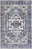 Nourison Brilliance Machine Washable WSB03 Teal Blue Area Rug by Home Main Image