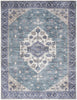 Nourison Brilliance Machine Washable WSB03 Teal Blue Area Rug by Home Main Image