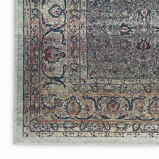 Nourison Brilliance Machine Washable WSB04 Emerald Area Rug by Home Texture Image