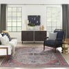 Nourison Brilliance Machine Washable WSB05 Ivory/Brick Area Rug by Home Room Image Feature