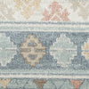 Nourison Washable Decor WSD03 Light Blue Area Rug Corner Image