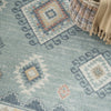 Nourison Washable Decor WSD03 Light Blue Area Rug Texture Image