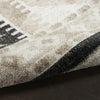 Nourison Washable Decor WSD06 Beige Black Area Rug Detail Image
