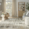 Nourison Washable Decor WSD07 Ivory Blue Area Rug Swatch Image