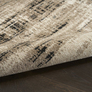 Nourison Washable Decor WSD08 Ivory Mocha Area Rug Detail Image