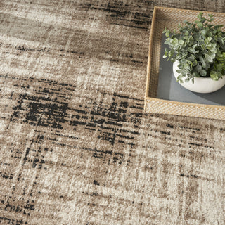 Nourison Washable Decor WSD08 Ivory Mocha Area Rug Texture Image