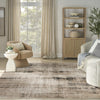 Nourison Washable Decor WSD08 Ivory Mocha Area Rug Swatch Image