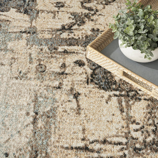 Nourison Washable Decor WSD09 Blue Area Rug Texture Image